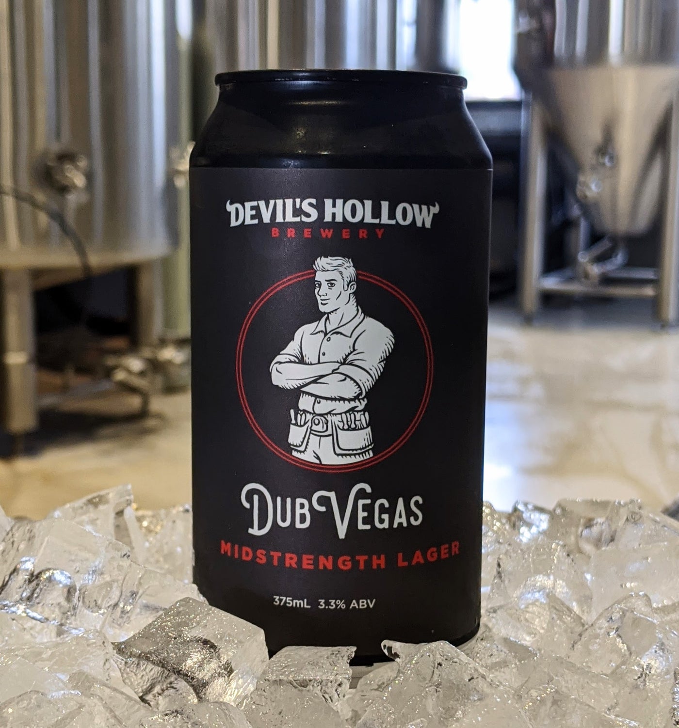 Dub Vegas Mid Strength Lager - Devils Hollow Brewery