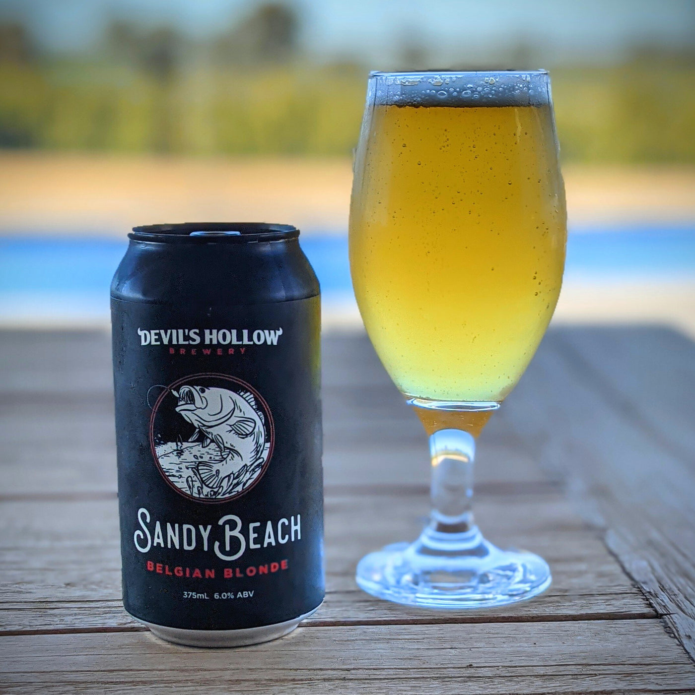 Sandy Beach Belgian Blonde - Devils Hollow Brewery